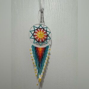 Huichol Beaded Dreamcatcher